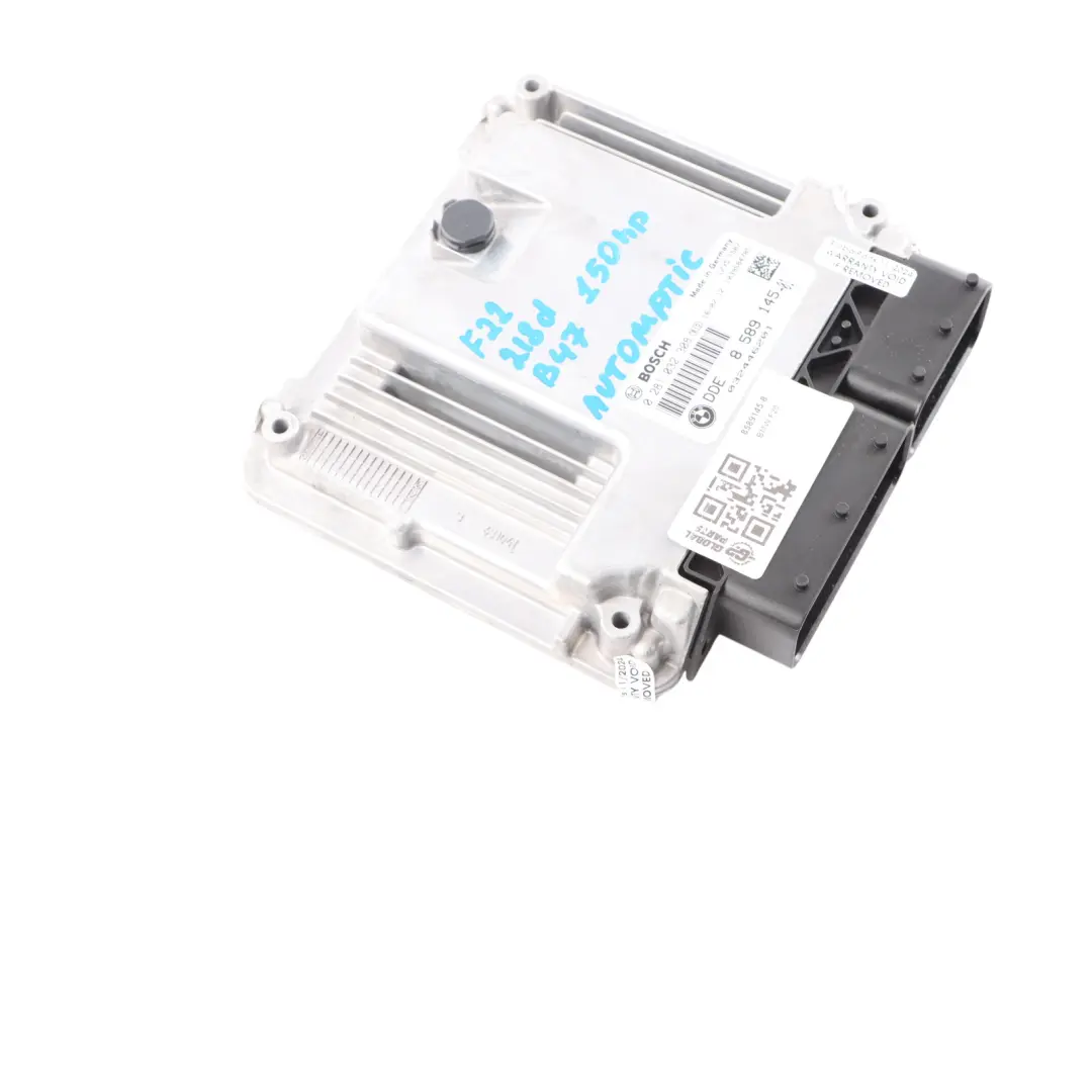 B47 DDE Engine Control Unit ECU Automatic to BMW F20 F21 F30 LCI 118d 318d with Part number 8589145 BMW F20 F21 F30 LCI 118d 318d B47 DDE Engine Control Unit ECU Automatic - SKU 8589145 - Part number 8589145