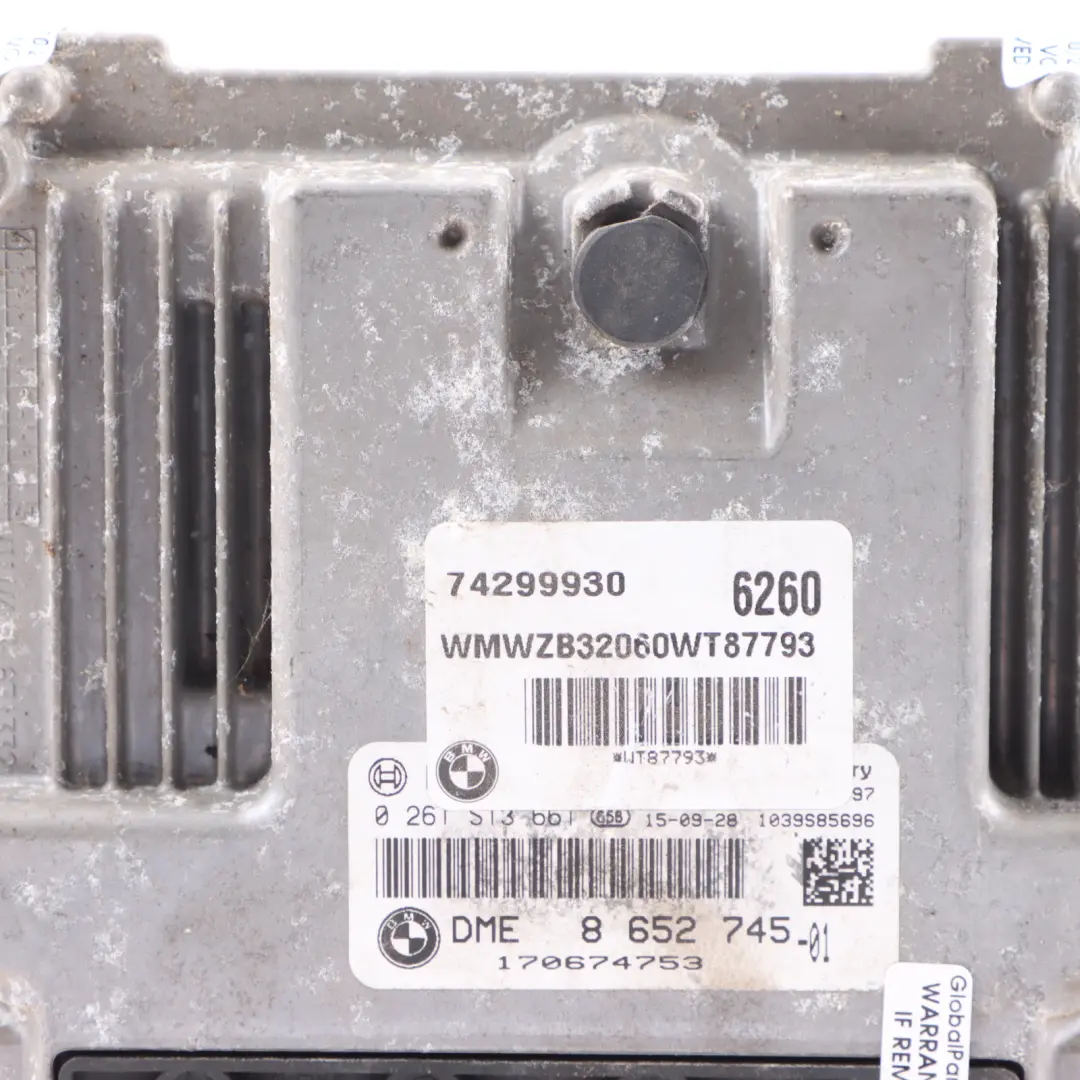 122HP Engine Control Unit ECU DME to Mini Cooper R60 R61 N16 with Part number 8652745 Mini Cooper R60 R61 N16 122HP Engine Control Unit ECU DME - SKU 8652745 - Part number 8652745