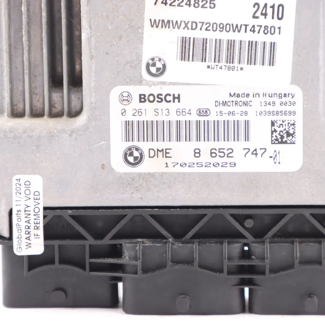 122HP ECU Kit Unit DME + CAS3 + Key to Mini Cooper R60 R61 ALL4 N18 1.6 with Part number 8652747 Mini Cooper R60 R61 ALL4 N18 1.6 122HP ECU Kit Unit DME + CAS3 + Key - SKU 8652747-1 - Part number 8652747