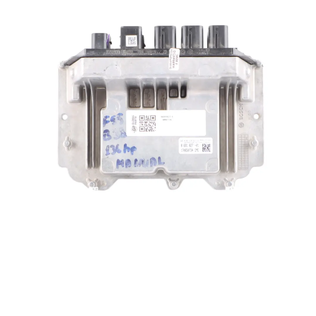 B38 136HP Petrol Engine ECU Kit DME BDC + Key Manual to Mini Cooper F56 with Part number 8691827 Mini Cooper F56 B38 136HP Petrol Engine ECU Kit DME BDC + Key Manual - SKU 8691827-1 - Part number 8691827