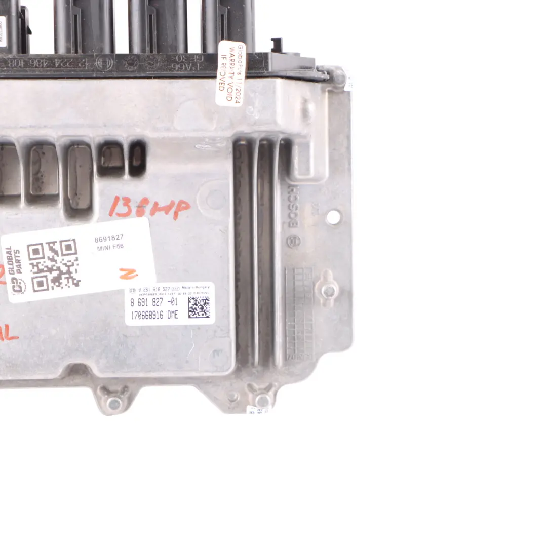 B38 136HP Petrol Engine Control Unit ECU DME Manual to Mini Cooper F56 with Part number 8691827 Mini Cooper F56 B38 136HP Petrol Engine Control Unit ECU DME Manual - SKU 8691827 - Part number 8691827