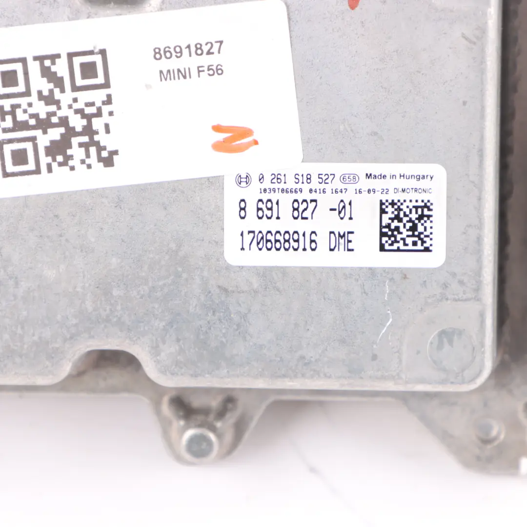 Mini Cooper F56 B38 136HP Petrol Engine Control Unit ECU DME Manual - SKU 8691827 - Part number 8691827