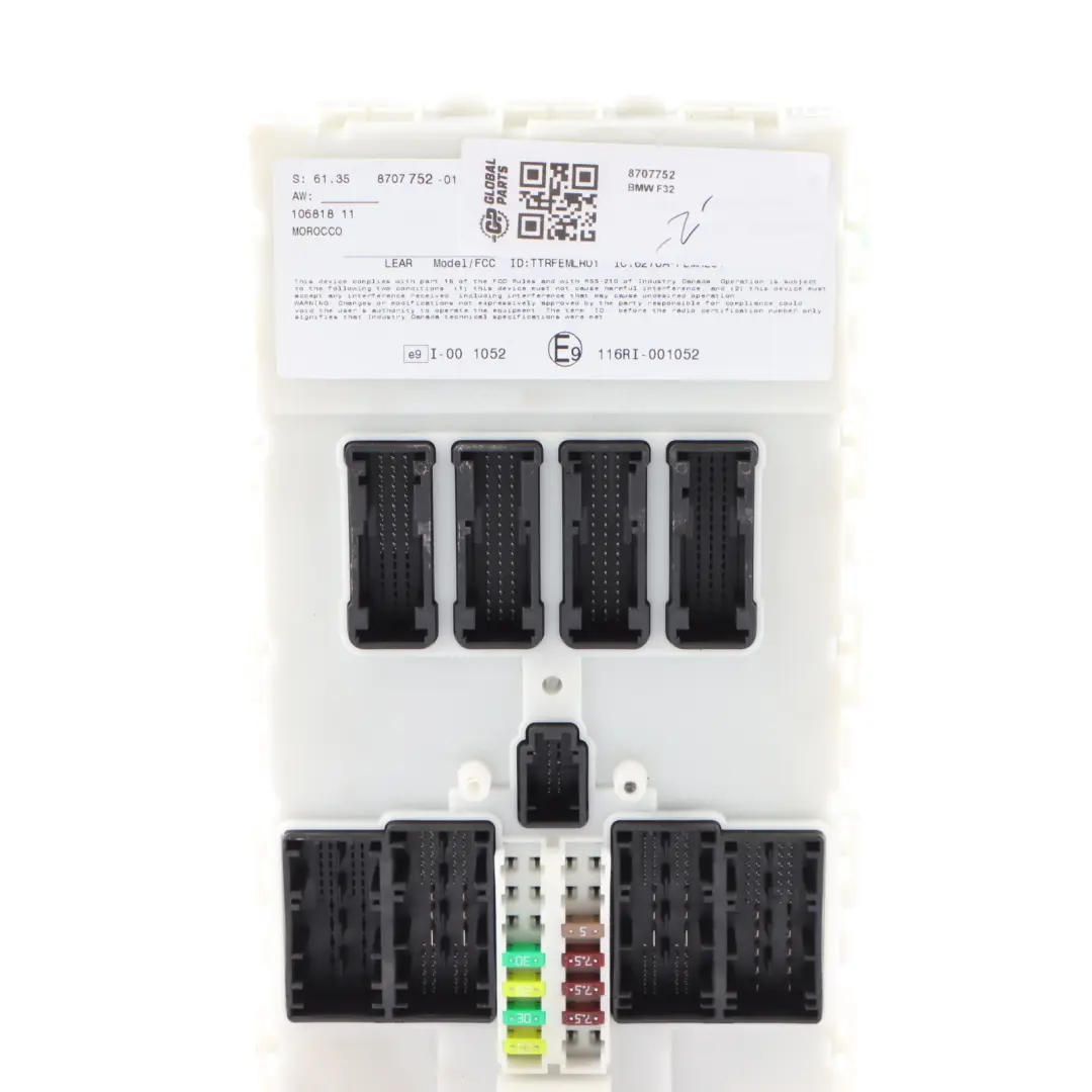 FEM Control Unit Module ECU to BMW F20 F32 with Part number 8707752 BMW F20 F32 FEM Control Unit Module ECU - SKU 8707752 - Part number 8707752