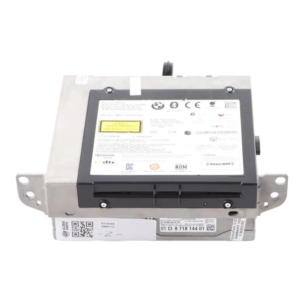 BMW F32 Harman Head Unit Sat Navi Multimedia Radio CD Player - SKU 8718144 - Part number 8718144