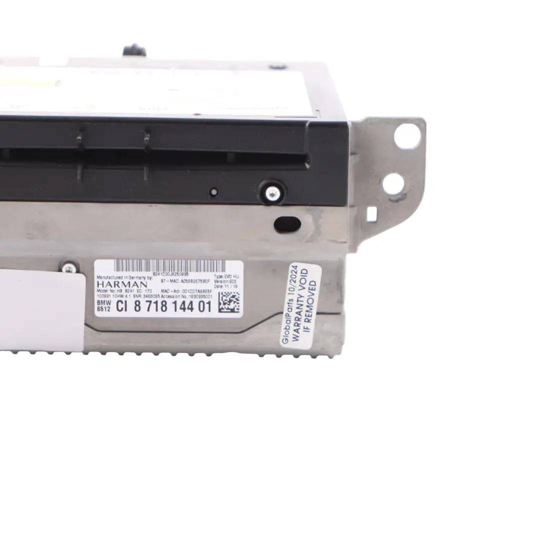 BMW F32 Harman Head Unit Sat Navi Multimedia Radio CD Player - SKU 8718144 - Part number 8718144