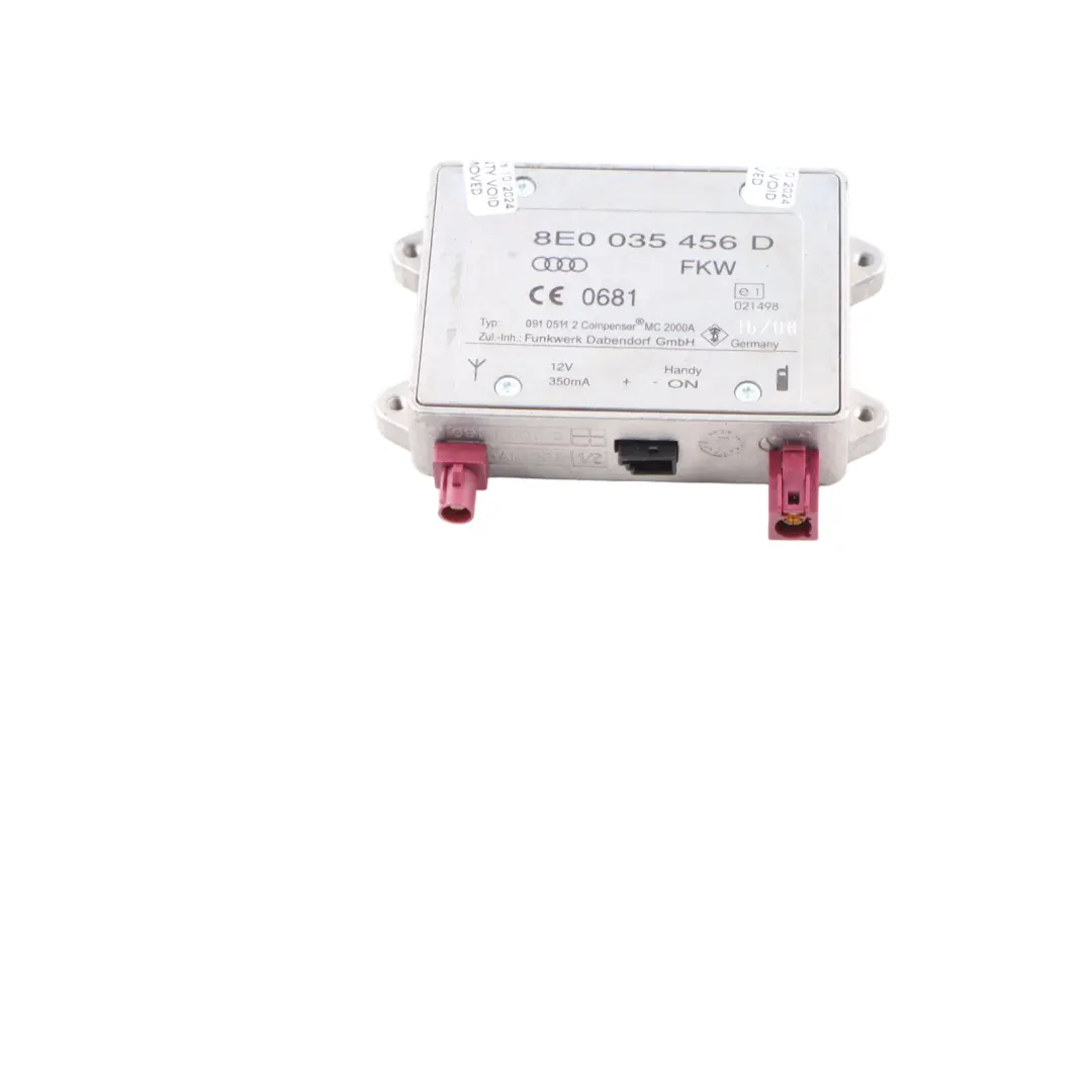 Telefonantenne Signal Verstärker Modul für Audi A4 B8 mit Teilenummer 8E0035456D Audi A4 B8 Telefonantenne Signal Verstärker Modul - SKU 8E0035456D - Teilenummer 8E0035456D