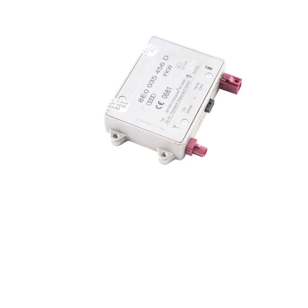 Telephone Aerial Antenna Signal Amplifier Module to Audi A4 B8 with Part number 8E0035456D Audi A4 B8 Telephone Aerial Antenna Signal Amplifier Module - SKU 8E0035456D - Part number 8E0035456D