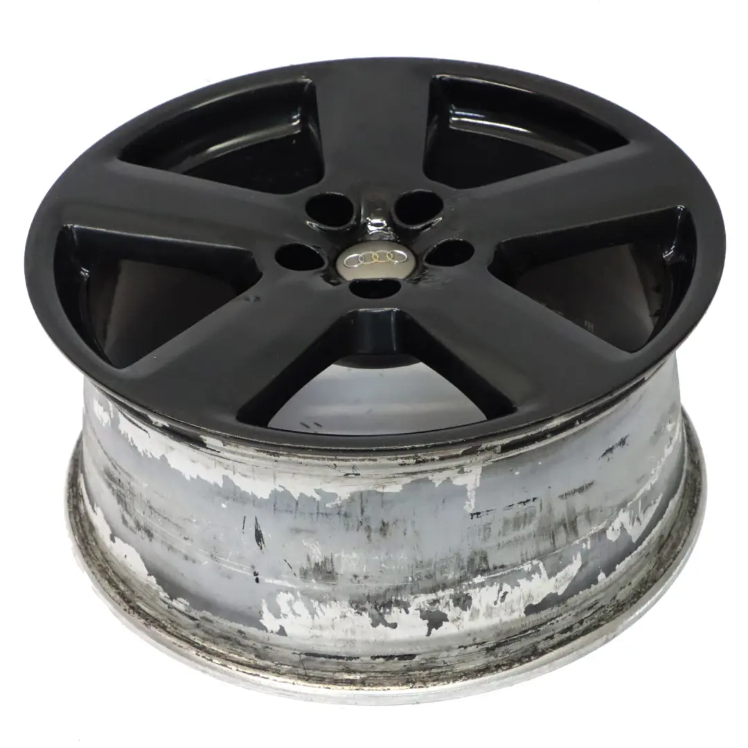 Alloy Wheel Rim 18" ET:43 8J to Audi A4 B7 Black with Part number 8E0601025AK Audi A4 B7 Black Alloy Wheel Rim 18" ET:43 8J - SKU 8E0601025AK-2 - Part number 8E0601025AK