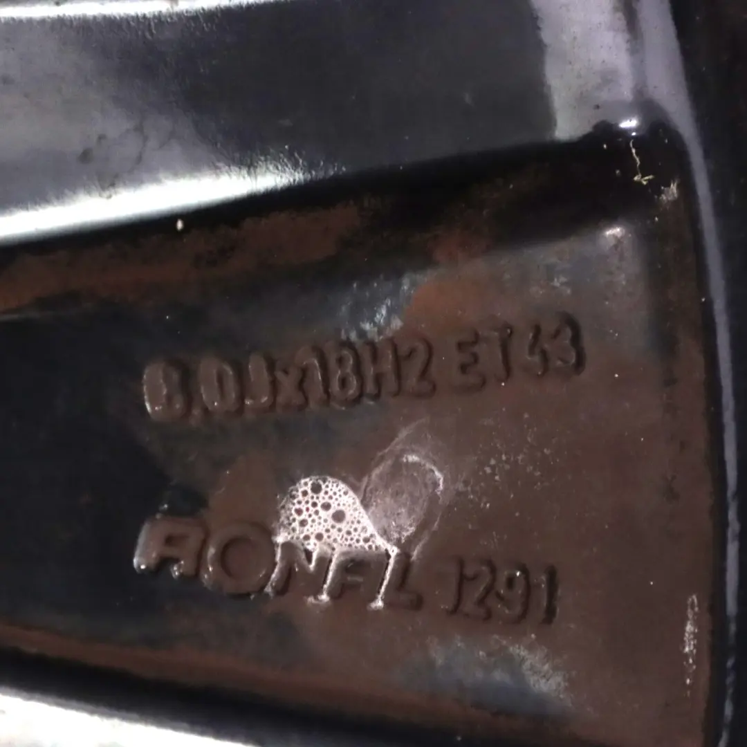 Schwarz Leicht Metall Felge 18" ET:43 8J für Audi A4 B7 mit Teilenummer 8E0601025AK Audi A4 B7 Schwarz Leicht Metall Felge 18" ET:43 8J - SKU 8E0601025AK-3 - Teilenummer 8E0601025AK