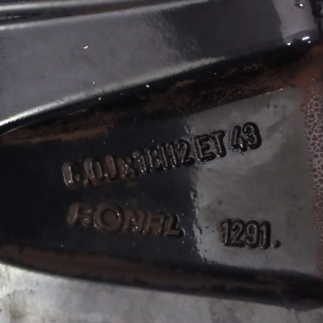 Alloy Wheel Rim 18" ET:43 8J to Audi A4 B7 Black with Part number 8E0601025AK Audi A4 B7 Black Alloy Wheel Rim 18" ET:43 8J - SKU 8E0601025AK-4 - Part number 8E0601025AK