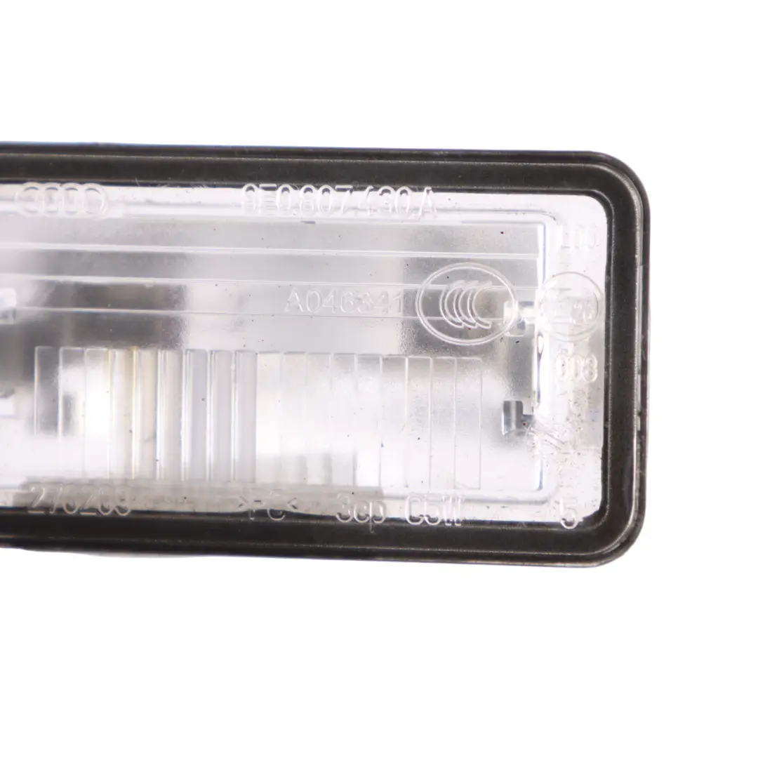Exterior License Number Plate Light Lamp Unit to Audi A3 8P with Part number 8E0807430A Audi A3 8P Exterior License Number Plate Light Lamp Unit - SKU 8E0807430A - Part number 8E0807430A