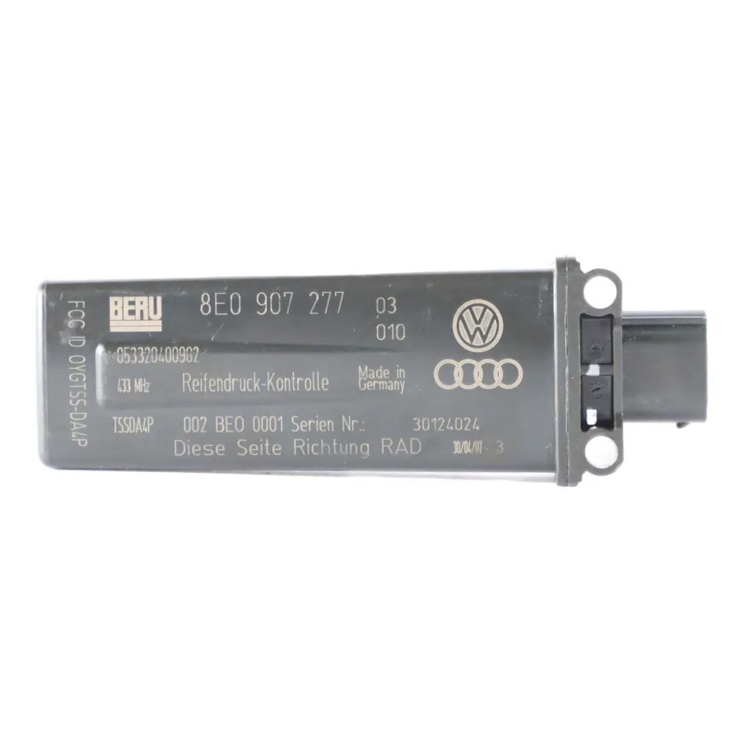 TPMS Tyre Pressure Monitoring System Antenna to Audi A6 C6 with Part number 8E0907277 Audi A6 C6 TPMS Tyre Pressure Monitoring System Antenna - SKU 8E0907277 - Part number 8E0907277