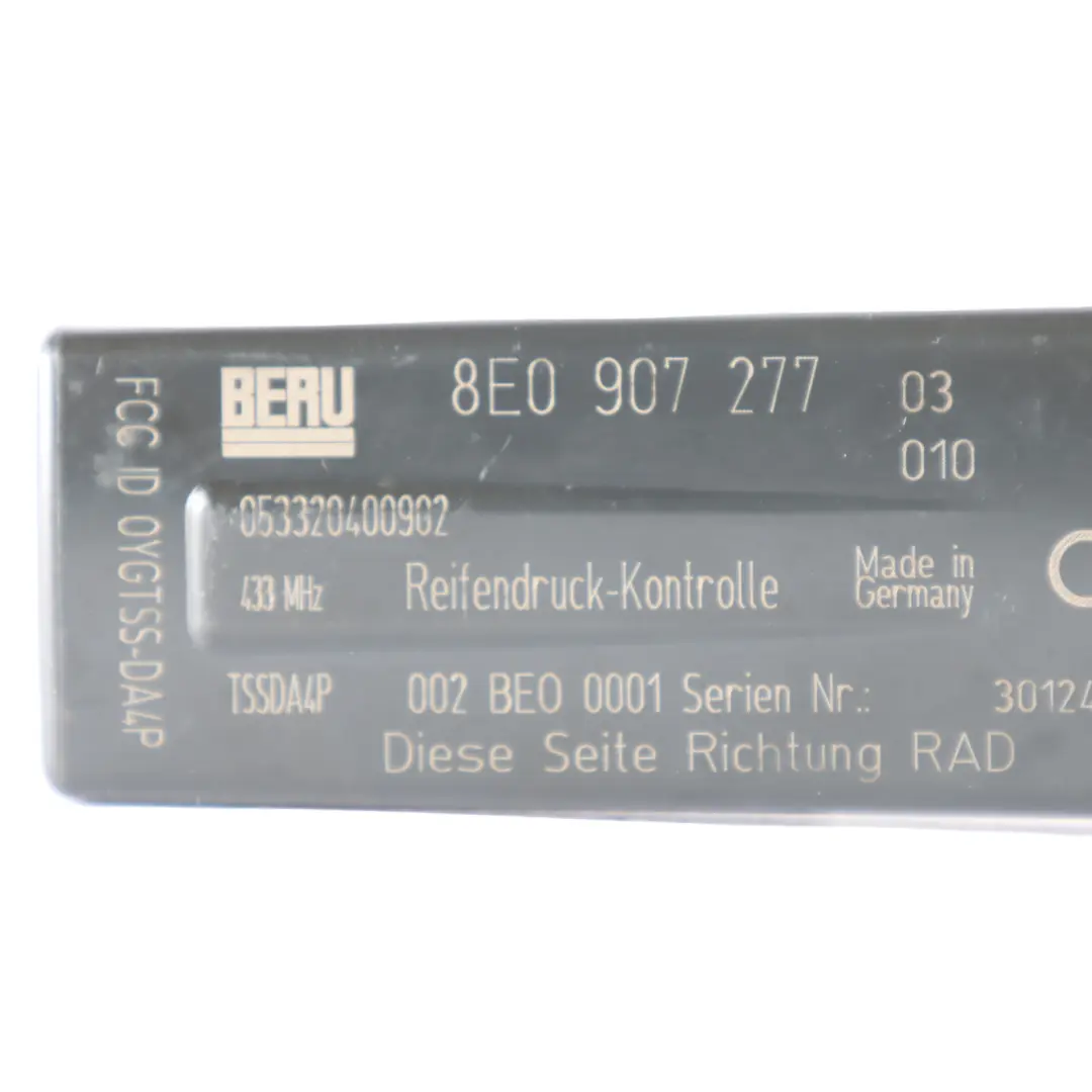 TPMS Tyre Pressure Monitoring System Antenna to Audi A6 C6 with Part number 8E0907277 Audi A6 C6 TPMS Tyre Pressure Monitoring System Antenna - SKU 8E0907277 - Part number 8E0907277