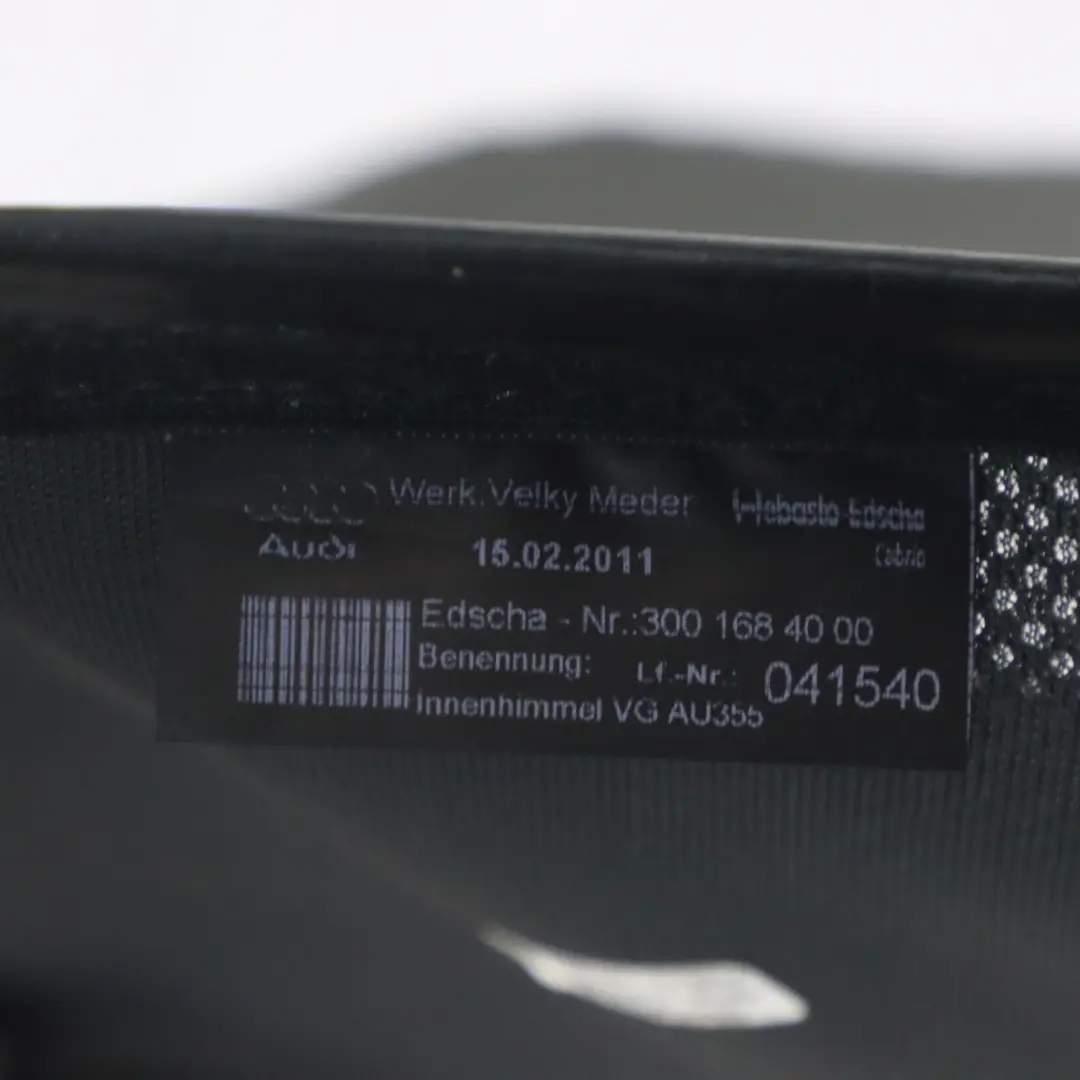 Audi TT 8J Techo Ventana superior plegable Marco - SKU 8J7871943 - Número de pieza 8J7871943
