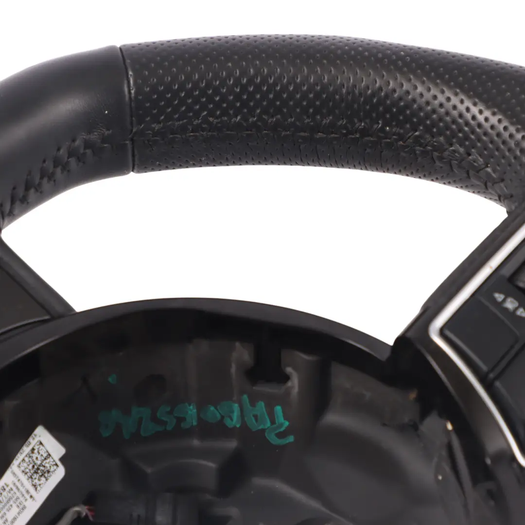 Cuero Negro Palanca de Cambio Fondo Plano para Volante Audi A4 B8 A5 8T S-Line con número de pieza 8K0419091CP Volante Audi A4 B8 A5 8T S-Line Cuero Negro Palanca de Cambio Fondo Plano - SKU 8K0419091CP - Número de pieza 8K0419091CP