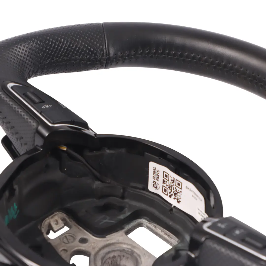 Cuero Negro Palanca de Cambio Fondo Plano para Volante Audi A4 B8 A5 8T S-Line con número de pieza 8K0419091CP Volante Audi A4 B8 A5 8T S-Line Cuero Negro Palanca de Cambio Fondo Plano - SKU 8K0419091CP - Número de pieza 8K0419091CP