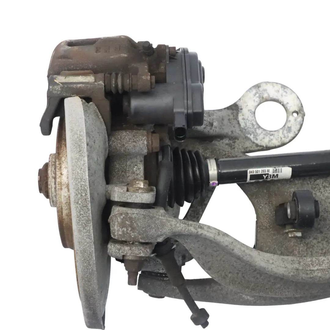 Fahrwerksbein hinten links Radträger Abtriebswelle Bremsscheibe für Audi A5 8T mit Teilenummer 8K0505431AR Audi A5 8T Fahrwerksbein hinten links Radträger Abtriebswelle Bremsscheibe - SKU 8K0505431AR-1 - Teilenummer 8K0505431AR