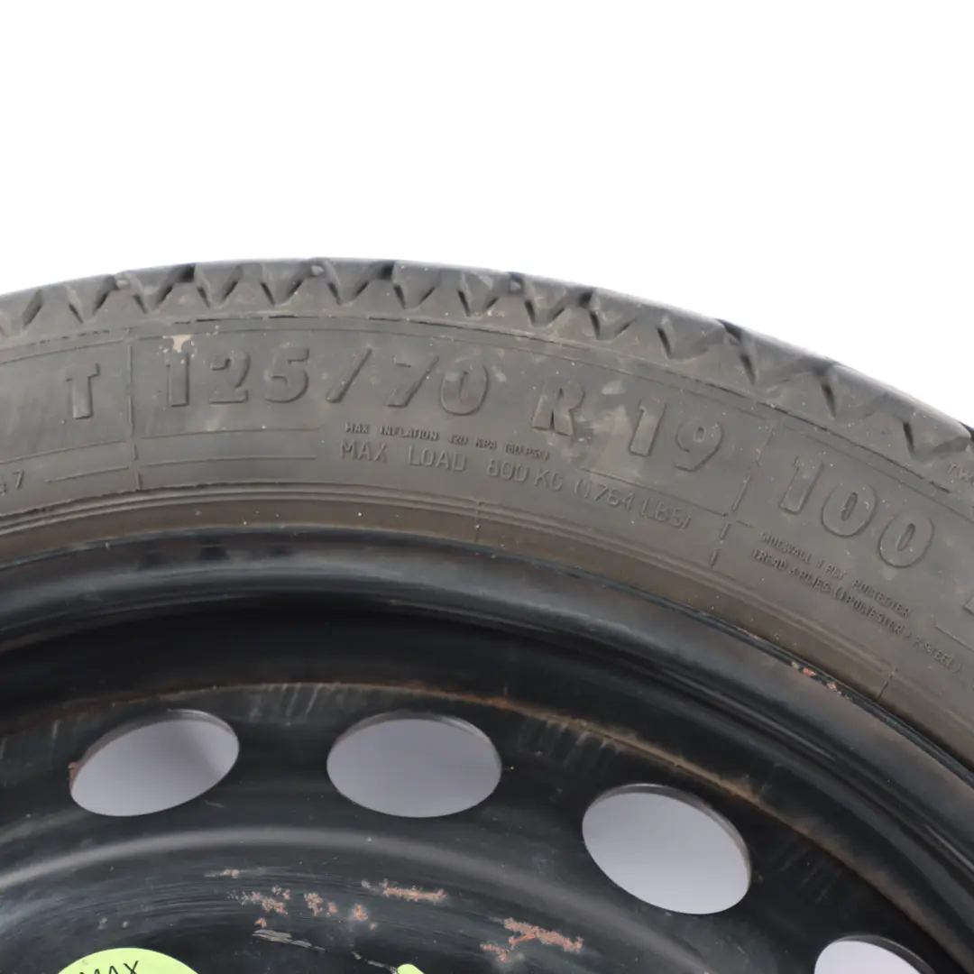 Koło Dojazdowe Space Saver R19 4J Continental 125/70 do Audi A4 B8 o numerze 8K0601027D Audi A4 B8 Koło Dojazdowe Space Saver R19 4J Continental 125/70 - SKU 8K0601027D-1 - Numer Części 8K0601027D