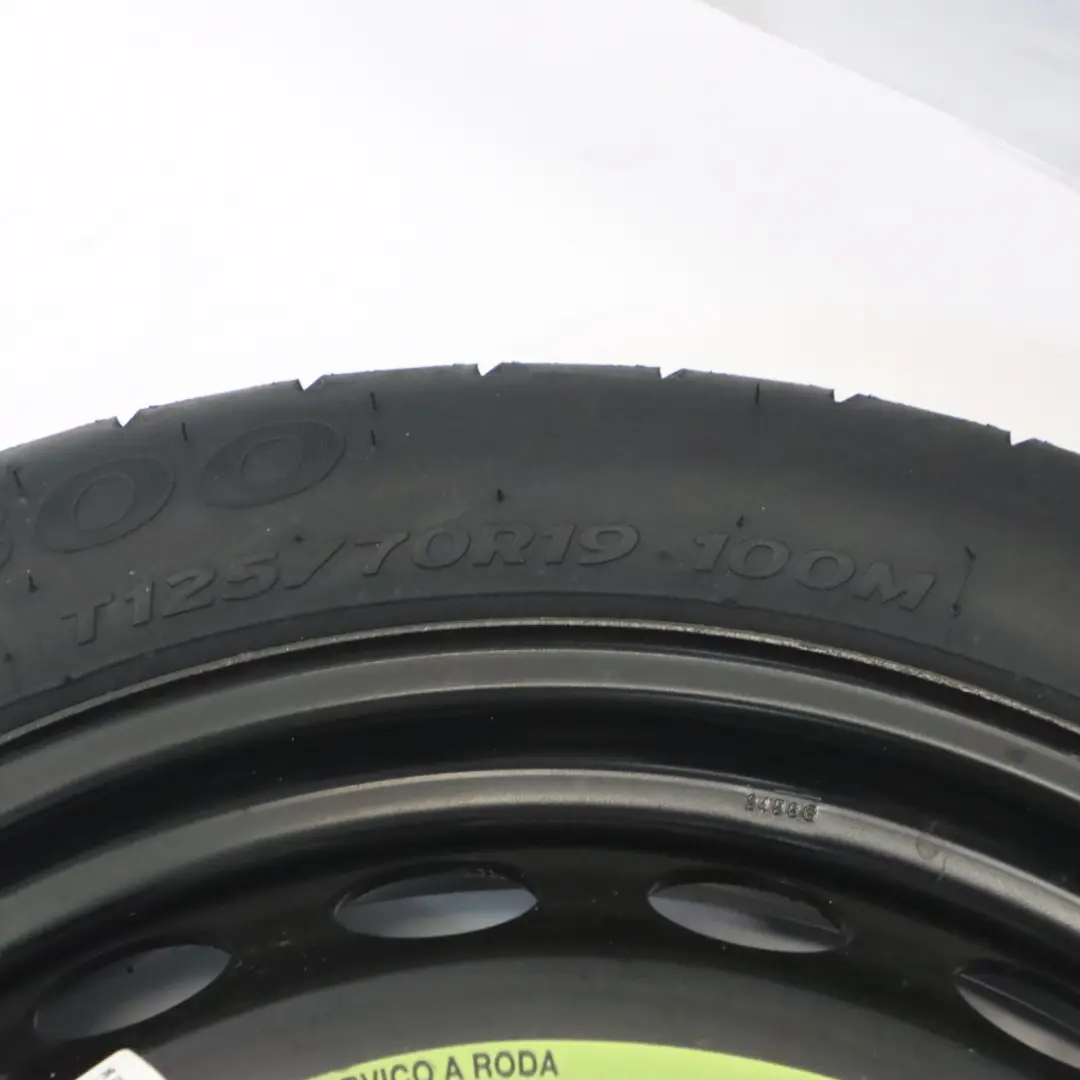 Ersatzrad Stahl R19 Hankook Reifen 125/70 für Audi A5 8T A4 B8 mit Teilenummer 8K0601027F Audi A5 8T A4 B8 Ersatzrad Stahl R19 Hankook Reifen 125/70 - SKU 8K0601027F - Teilenummer 8K0601027F