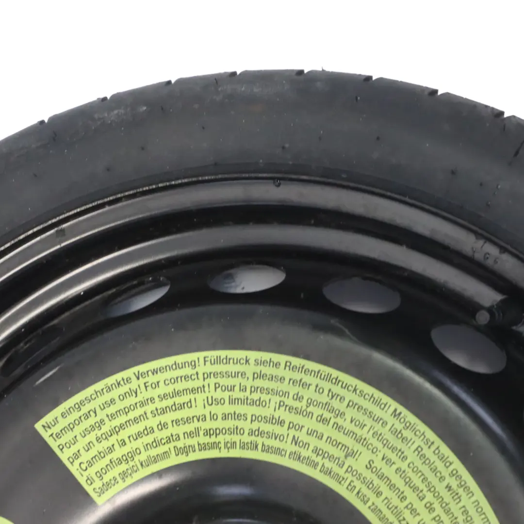 Spare Wheel Steel R19 Hankook Tyre 125/70 to Audi A5 8T A4 B8 with Part number 8K0601027F Audi A5 8T A4 B8 Spare Wheel Steel R19 Hankook Tyre 125/70 - SKU 8K0601027F - Part number 8K0601027F