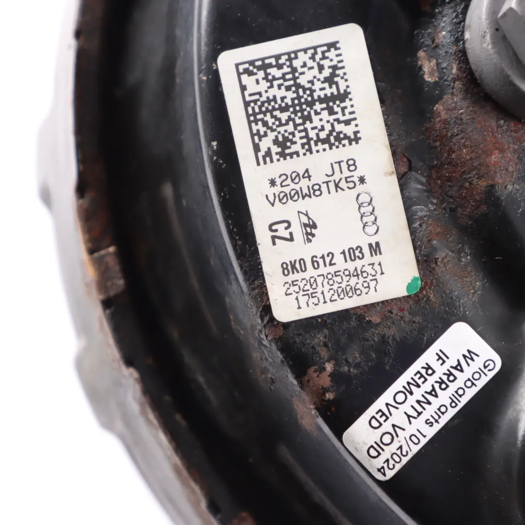 Audi S5 8T Brake Servo Master Cylinder Vacuum Booster 8K0 612 107 C - SKU 8K0612103M - Part number 8K0612103M