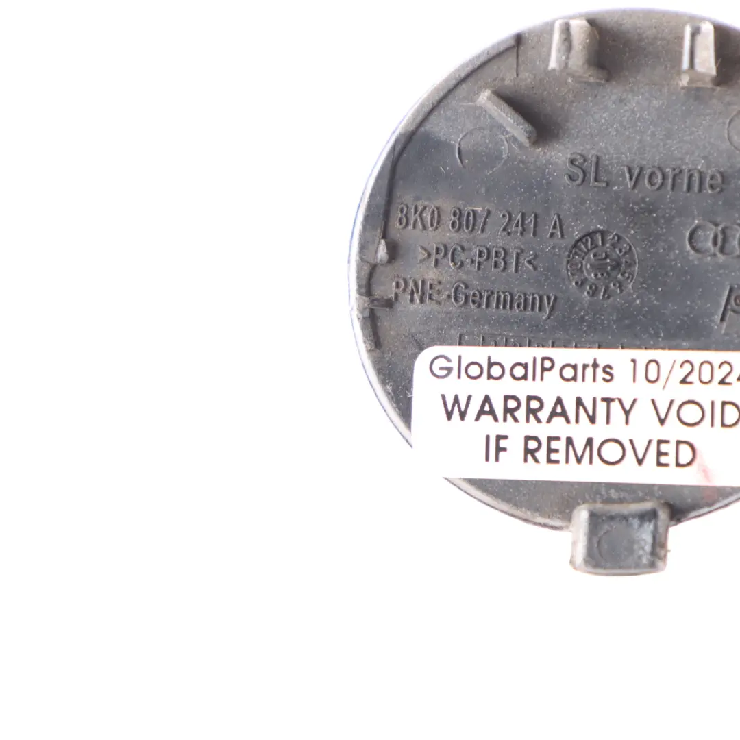 Front Bumper Towing Eye Cover Quartz Grey Metallic - Y7G to Audi A4 B8 with Part number 8K0807241A Audi A4 B8 Front Bumper Towing Eye Cover Quartz Grey Metallic - Y7G - SKU 8K0807241A-QGR - Part number 8K0807241A