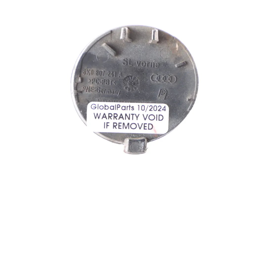 Front Bumper Towing Eye Cover Quartz Grey Metallic - Y7G to Audi A4 B8 with Part number 8K0807241A Audi A4 B8 Front Bumper Towing Eye Cover Quartz Grey Metallic - Y7G - SKU 8K0807241A-QGR - Part number 8K0807241A