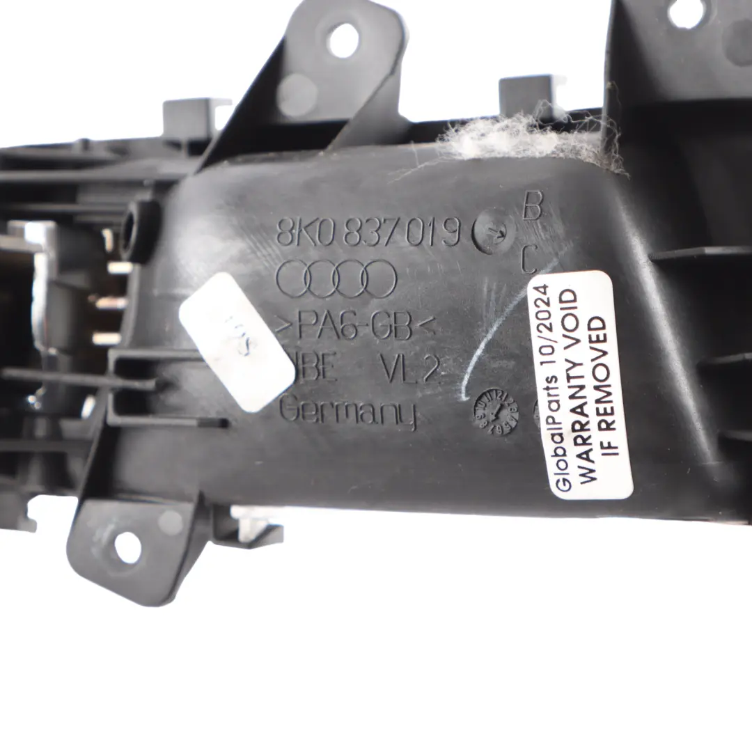 Audi A4 B8 Front Door Interior Grab Handle Left N/S Passenger Side 8K0837019 - SKU RHD-8K0837019C - Part number 8K0837019C