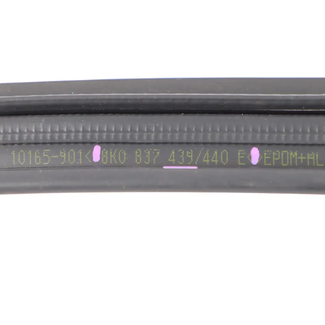 Audi A4 B8 Front Door Window Guide Rail Gasket Rubber Left N/S - SKU 8K0837439F - Part number 8K0837439F