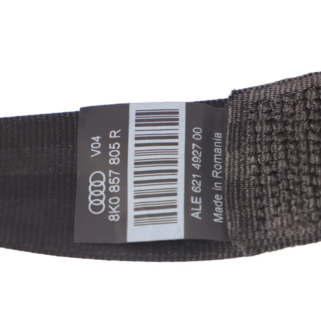 Audi A5 8T Seat Belt Rear Left Right N/O/S Seatbelt Black - SKU 8K0857805R - Part number 8K0857805R