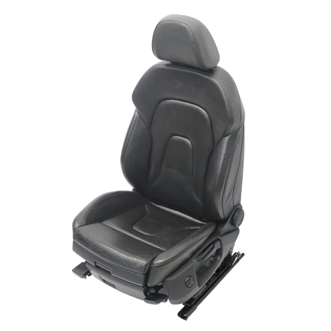 Audi A4 B8 S-line Fotel Lewy Przód Przedni Skóra Czarna - SKU 8K0881805BH-2 - Numer Części 8K0881805BH-2