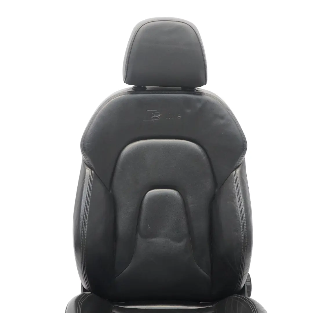 Audi A4 B8 S-line Vordersitz Links Schwarzes Leder - SKU 8K0881805BH-2 - Teilenummer 8K0881805BH-2