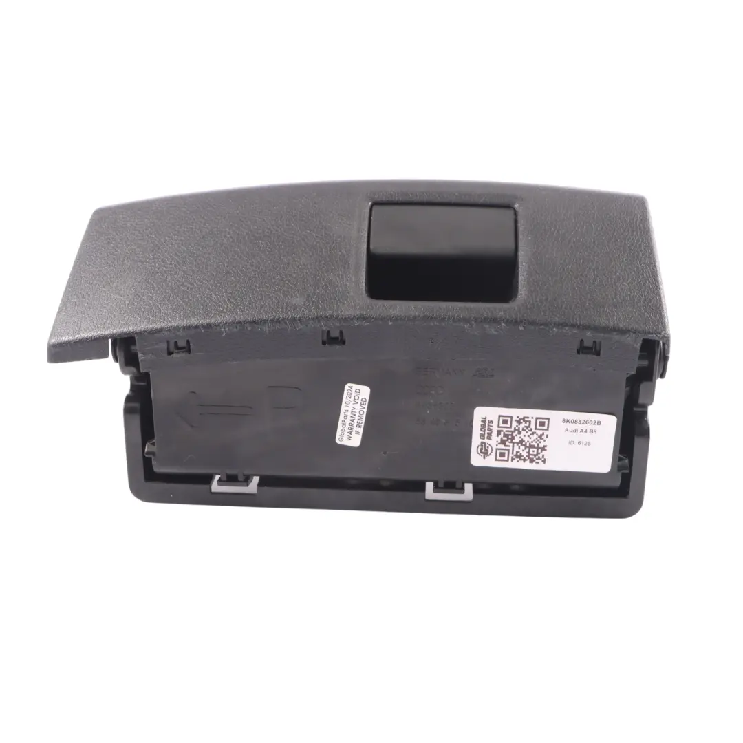 Vano portaoggetti sedile anteriore destro per Audi A4 B8 con numero di parte 8K0882602B Audi A4 B8 Vano portaoggetti sedile anteriore destro - SKU 8K0882602B - Numero di parte 8K0882602B