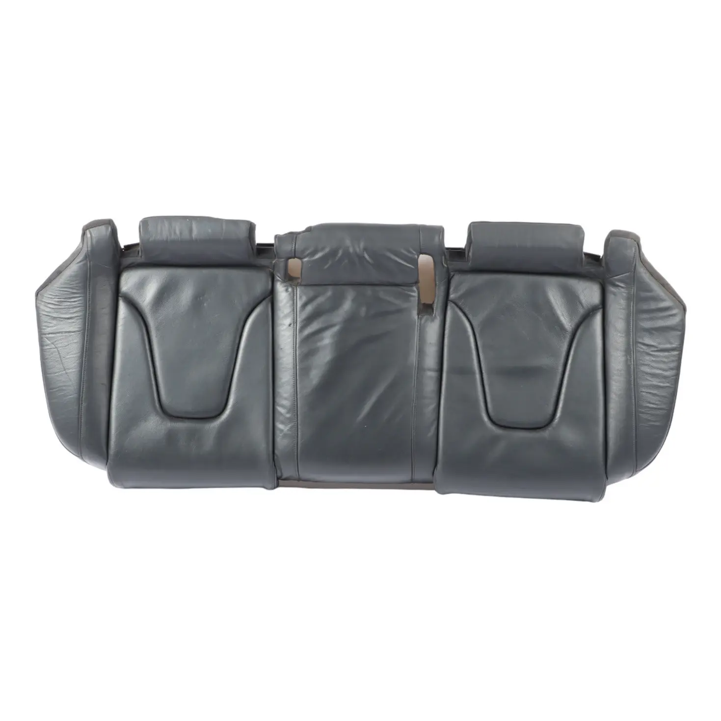 Panchina Sedile Posteriore Audi A4 B8 Avant Divano Rivestimento Pelle Nero