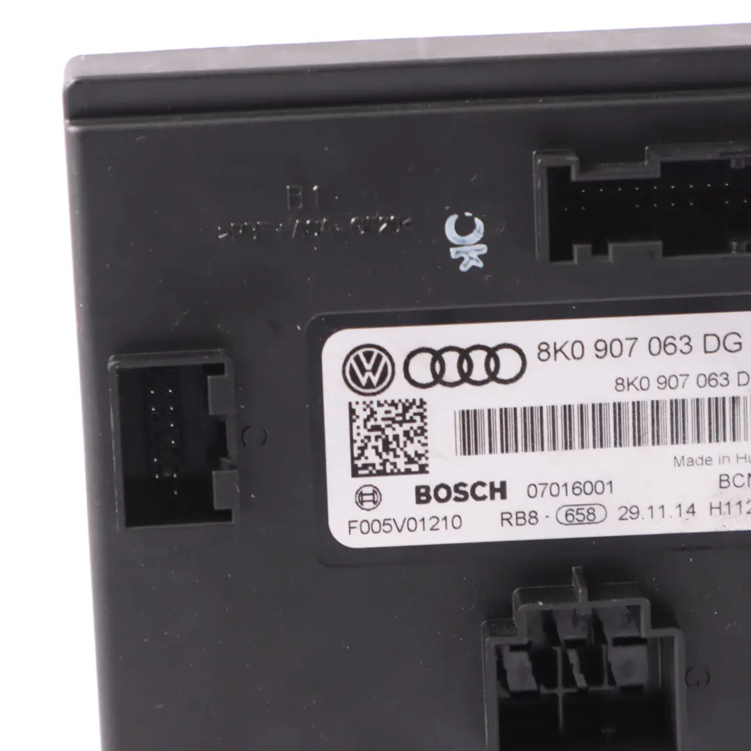 Audi Q5 8R Unidad de Confort Body Control Módulo Unidad - SKU 8K0907063DG - Número de pieza 8K0907063DG