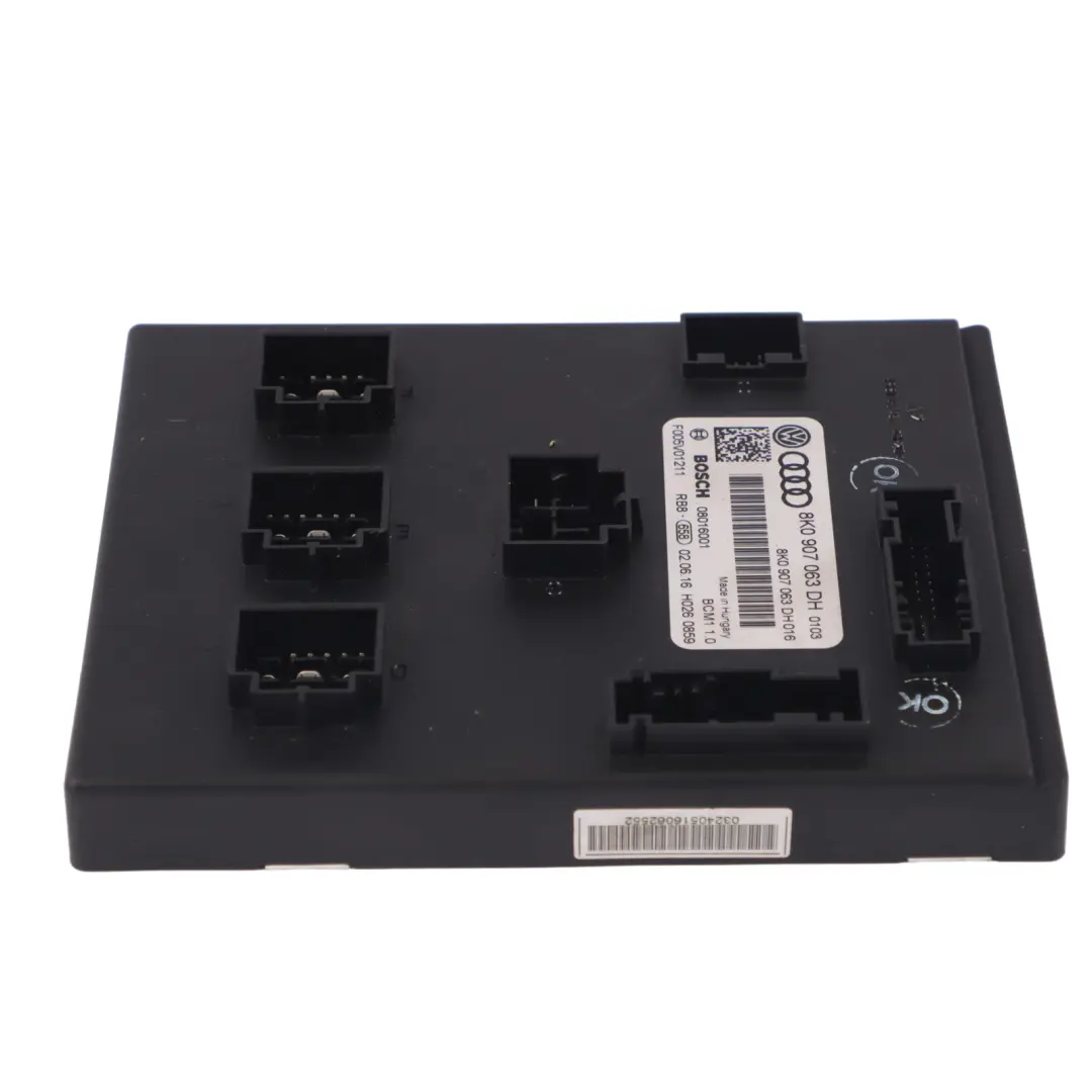 Audi A5 8T Onboard Comfort Supply Control Module Unit ECU - SKU 8K0907063DH - Part number 8K0907063DH