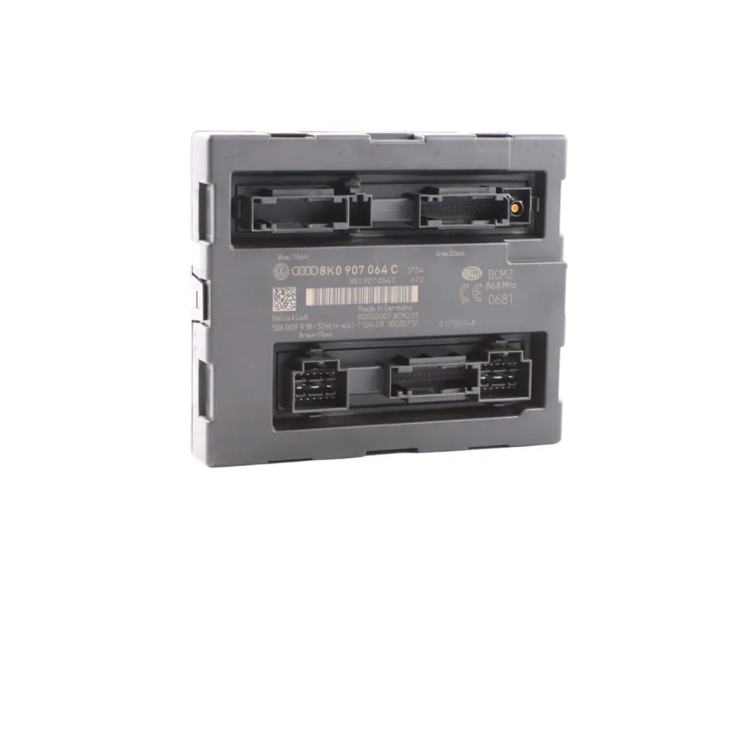 Audi A4 B8 Módulo de la unidad de confort Body Control BCM ECU C - SKU 8K0907064C - Número de pieza 8K0907064CC
