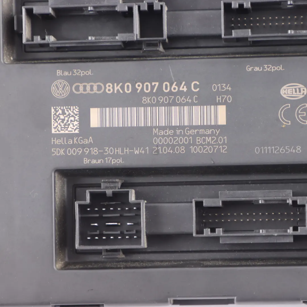 Moduł Sterownik Komfortu BMC do Audi A4 B8 o numerze 8K0907064CC Audi A4 B8 Moduł Sterownik Komfortu BMC - SKU 8K0907064C - Numer Części 8K0907064CC