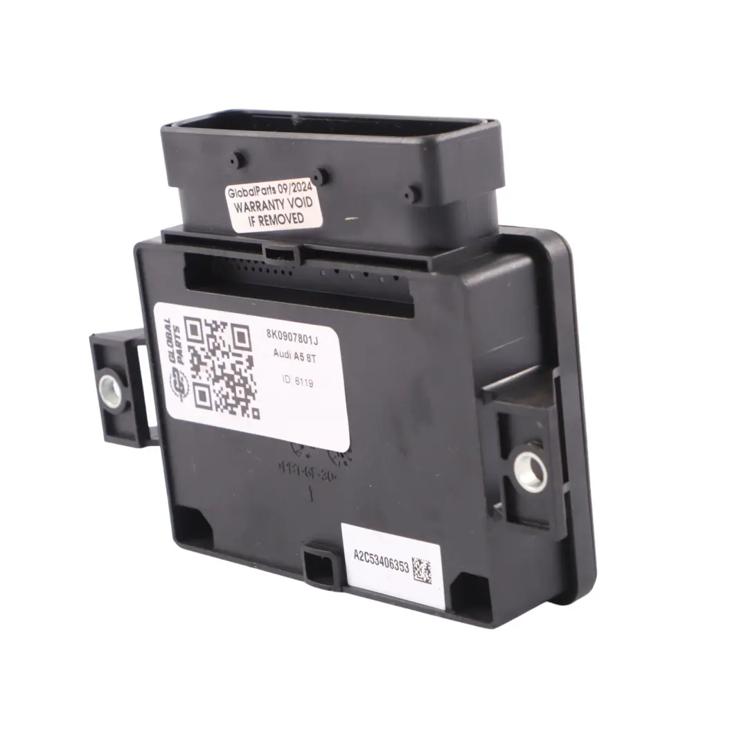 Feststell Modul Hand Bremse Aktuator Steuergerät für Audi A5 8T mit Teilenummer 8K0907801J Audi A5 8T Feststell Modul Hand Bremse Aktuator Steuergerät - SKU 8K0907801J - Teilenummer 8K0907801J