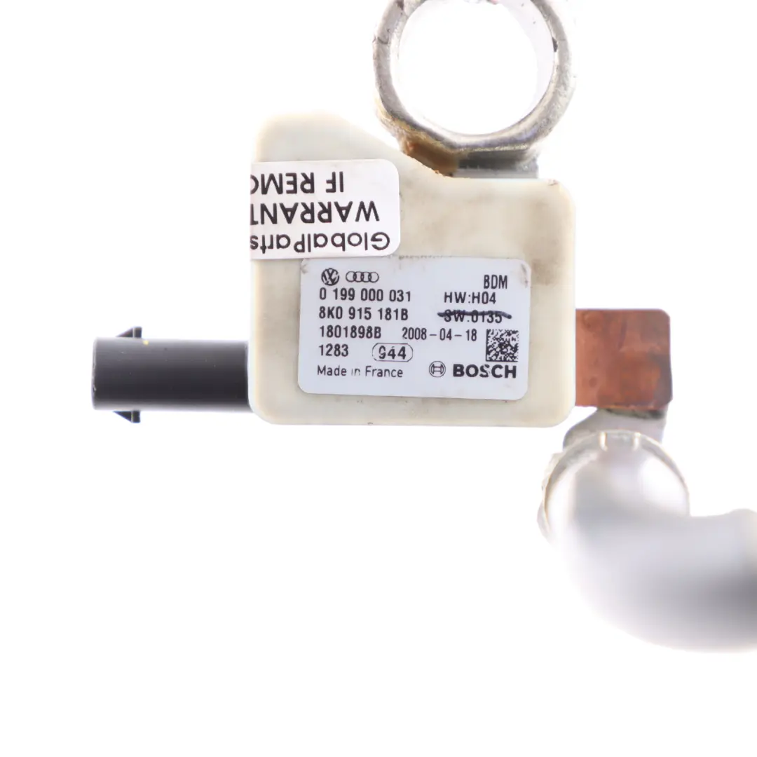 Audi A6 C6 Batería Terminal Negativo Cableado Cable 8K0915181C - SKU 8K0915181B - Número de pieza 8K0915181B