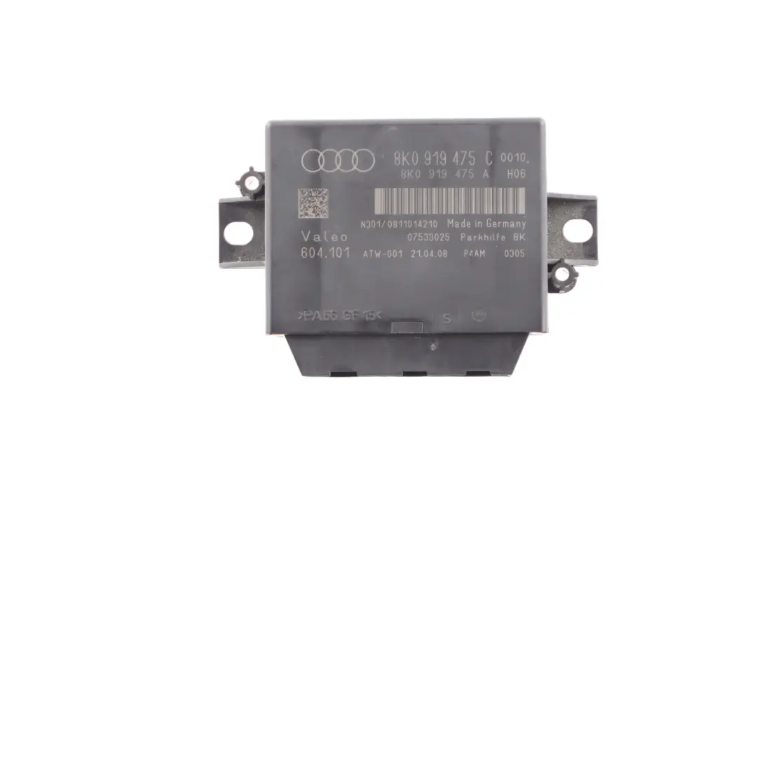 Audi A4 B8 A5 8T Parktronic Sensor De Aparcamiento Módulo Unidad ECU - SKU 8K0919475C - Número de pieza 8K0919475C