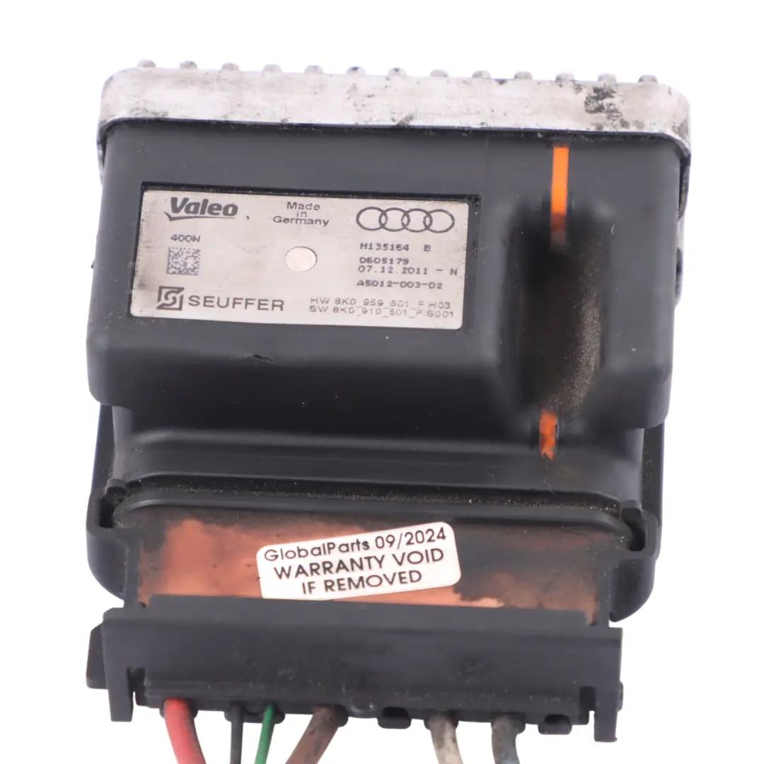 Audi A4 B8 Radiatore Ventilatore Radiatore Modulo Elettrico Controllo 8K0959501G - SKU 8K0959501F - Numero di parte 8K0959501F