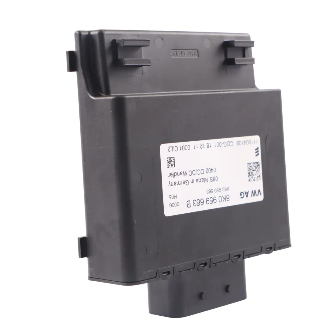 Convertisseur tension module contrôle stabilisateur ECU pour Audi A5 8T à propos du numéro de pièce 8K0959663B Audi A5 8T Convertisseur tension module contrôle stabilisateur ECU - SKU 8K0959663B - Numéro de pièce 8K0959663B
