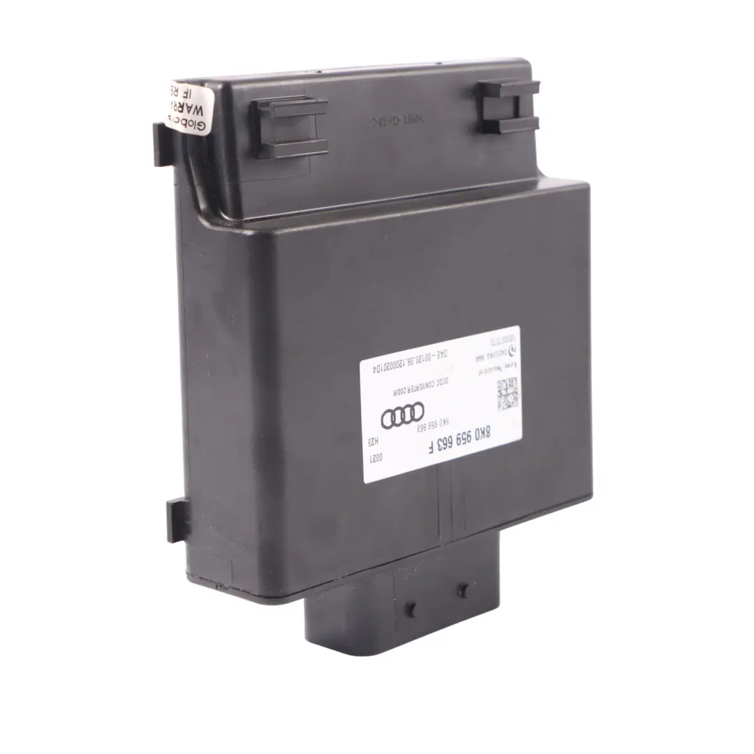 convertitore tensione stabilizzatore controllo unità ECU per Audi A6 C7 con numero di parte 8K0959663F Audi A6 C7 convertitore tensione stabilizzatore controllo unità ECU - SKU 8K0959663F - Numero di parte 8K0959663F