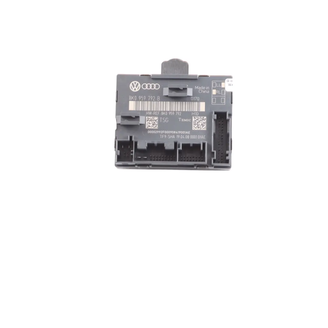 Audi A4 B8 Door Module Control Unit ECU Front Passenger Side 8K0959793B - SKU 8K0959792B - Part number 8K0959792B