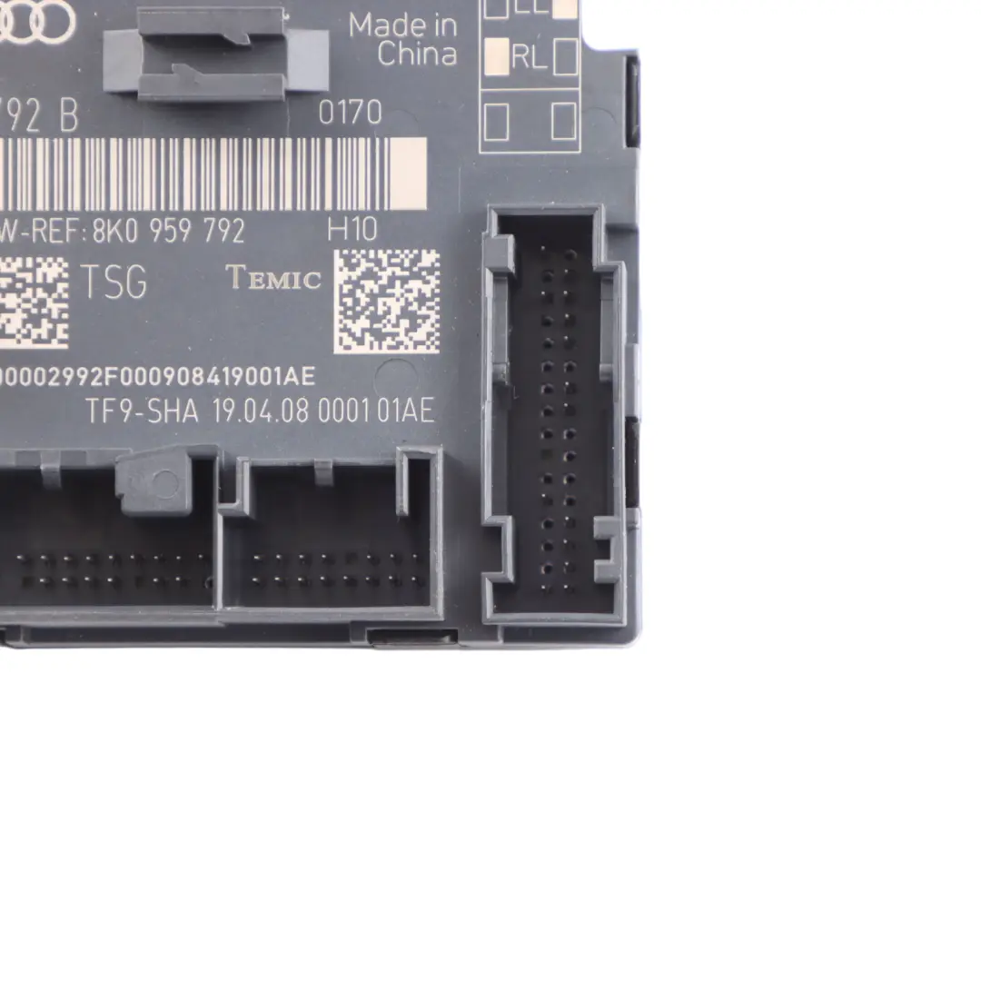 Audi A4 B8 Door Module Control Unit ECU Front Passenger Side 8K0959793B - SKU 8K0959792B - Part number 8K0959792B
