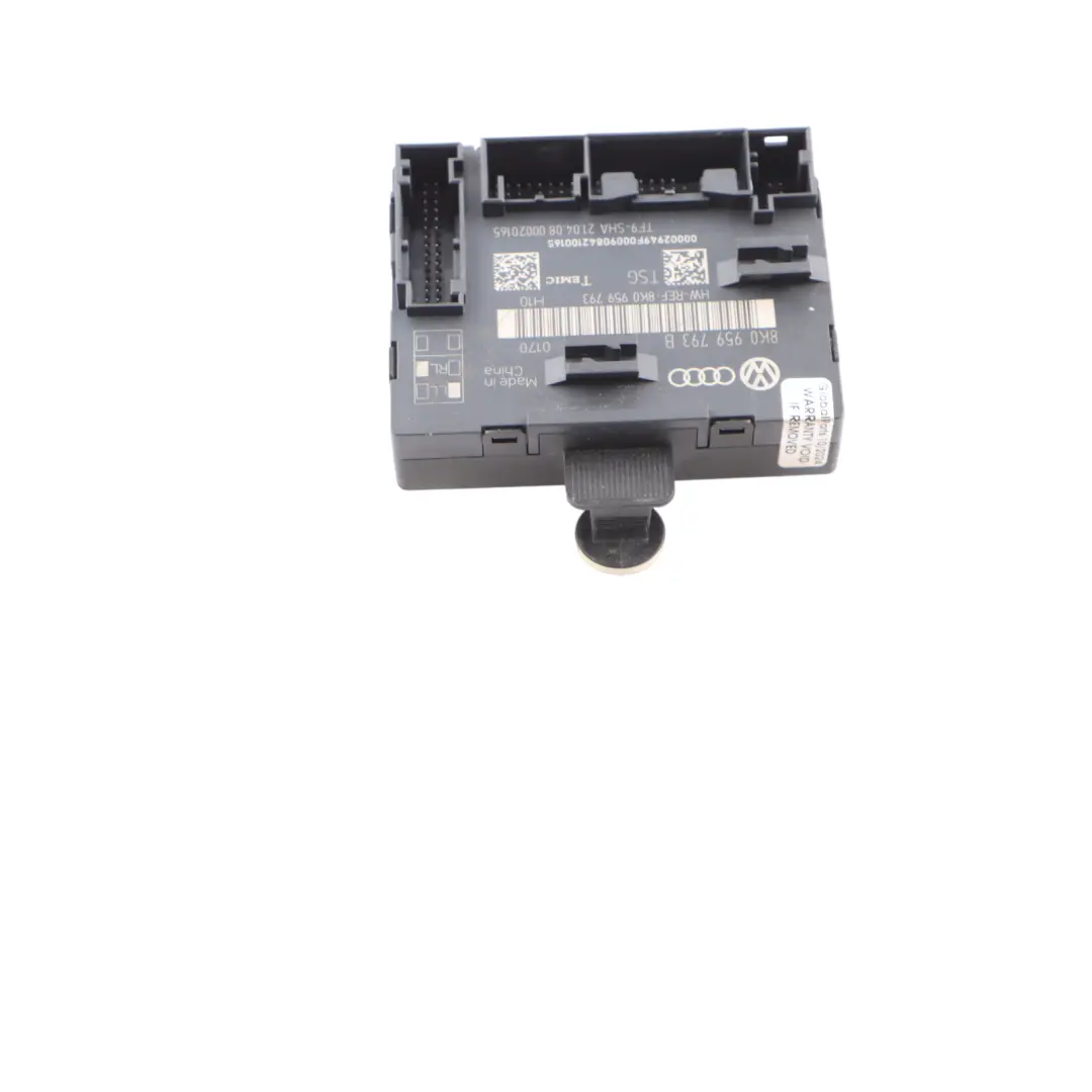 Door Module Control Unit ECU Front Driver's Side to Audi A4 B8 with Part number 8K0959793B Audi A4 B8 Door Module Control Unit ECU Front Driver's Side - SKU 8K0959793B - Part number 8K0959793B