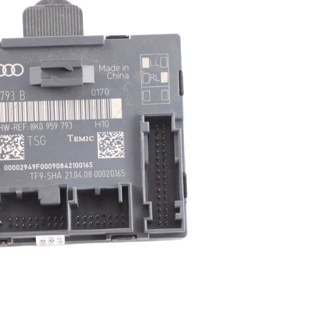 Audi A4 B8 Door Module Control Unit ECU Front Driver's Side - SKU 8K0959793B - Part number 8K0959793B