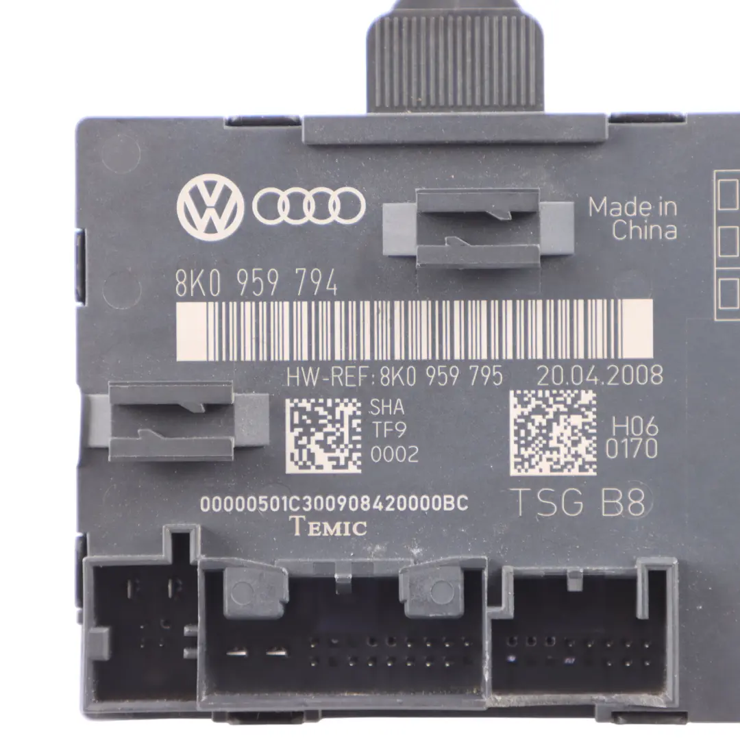 Door Module Rear Right O/S Control Unit Module ECU to Audi A4 B8 with Part number 8K0959794 Audi A4 B8 Door Module Rear Right O/S Control Unit Module ECU - SKU 8K0959794 - Part number 8K0959794
