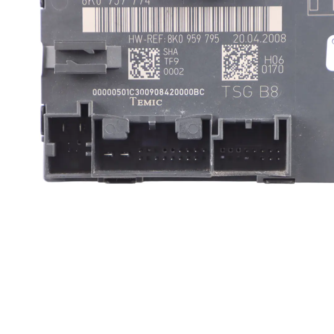Door Module Rear Right O/S Control Unit Module ECU to Audi A4 B8 with Part number 8K0959794 Audi A4 B8 Door Module Rear Right O/S Control Unit Module ECU - SKU 8K0959794 - Part number 8K0959794